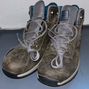 Timberland Women's Lace Up Boots - Brown and Gray